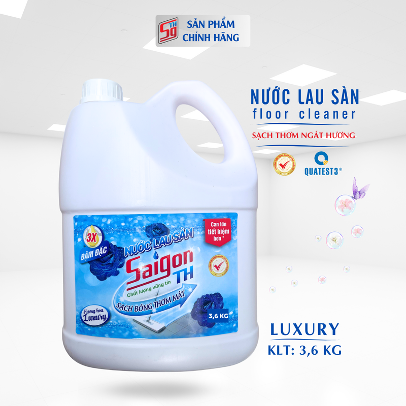 Nước lau sàn Saigon TH 3.6kg hương hoa Luxury
