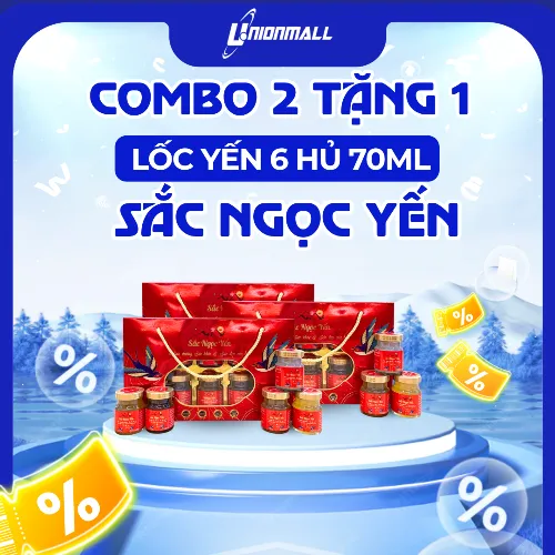 Combo 2 tặng 1 (Sắc ngọc yến lốc 6 hủ 70ml )
