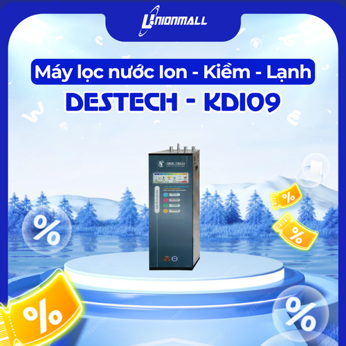 Máy lọc nước Ion Kiềm nóng - lạnh - nguội DESTECH-KDI09 (Phí lắp đặt 500K)