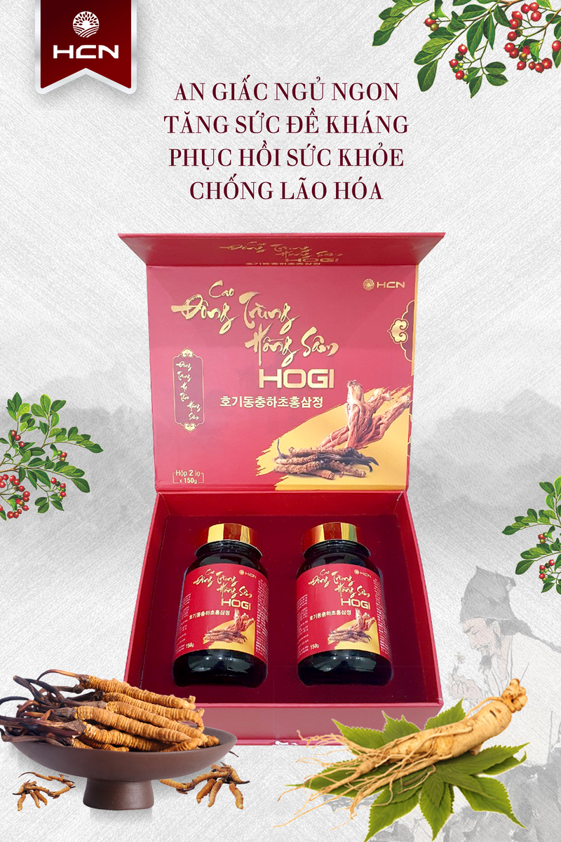 CAO ĐÔNG TRÙNG HỒNG SÂM HOGI - HỘP 500GR