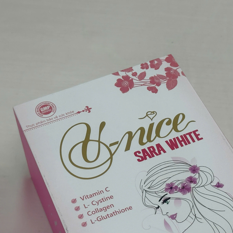 Viên Uống Đẹp Da V-Nice Sara White Giúp Da Bóng Khỏe Đẹp