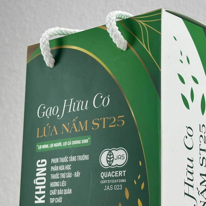 GẠO HỮU CƠ LÚA NẤM ST25 - HỘP